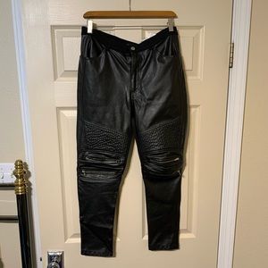 Zara men’s leather pants.